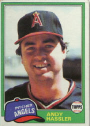 1981 Topps Baseball Cards      454     Andy Hassler
